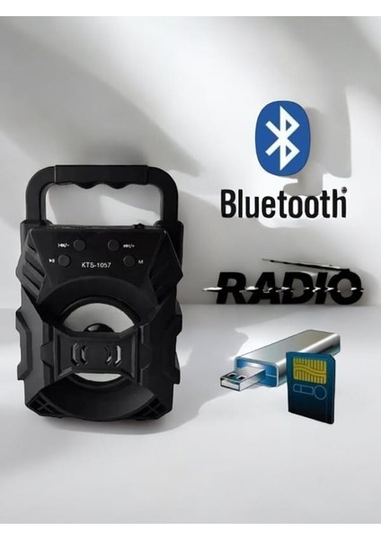 Kts 1057 - Taşınabilir Bluetooth Hoparlör, Yüksek Ses Gücü