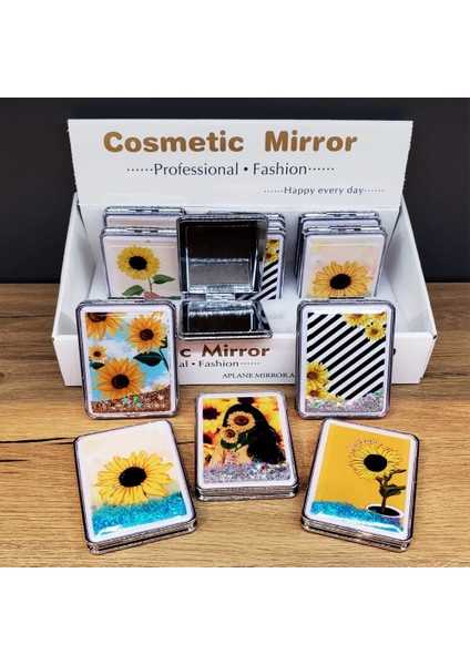 Simli Kapaklı Cep Aynası