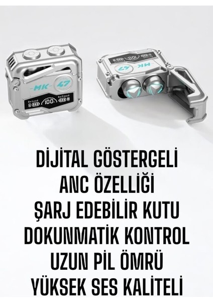 Aktif Gürültü Engelleyici MK47 Bluetooth'lu Kulaklık En Iyi Performans