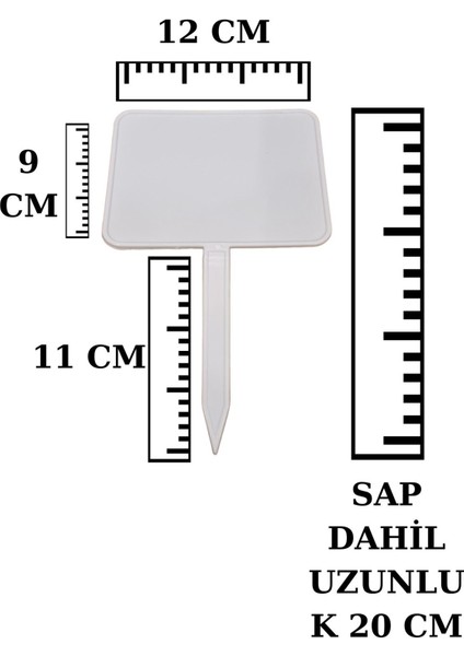 20 Adet Açılı Küçük Boy Eğimli Yaz Sil Sapla Bakliyat Etiketliği Manav Etiketliği Pazarcı Etiketi fırsatları
