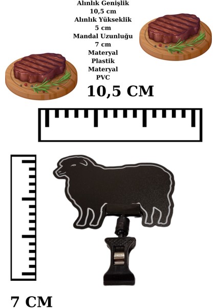20 Adet Yaz Sil Mini Boy Mandallı Kuzu Etiketi Kasap Etiketi Kasap Tezgah Etiketi fırsatları