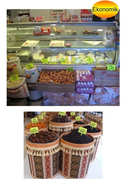 45 Adet Yaz Sil Sapla Küçük Boy Bakliyat Etiketliği Manav Etiketliği Pazarcı Etiketi fırsatları