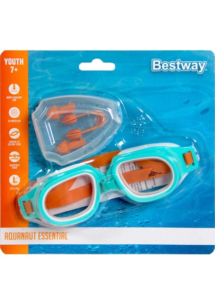 Bestway Hydro Swim Kulak ve Burun Tıkacı Yüzücü Gözlük SETI 26034