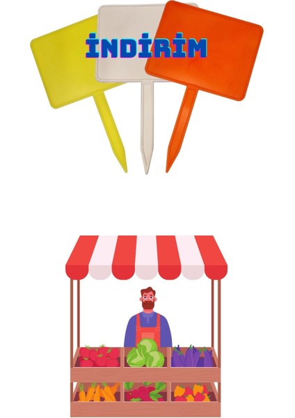 10 Adet Küçük Boy Yaz Sil Sapla Bakliyat Etiketliği Manav Etiketliği Pazarcı Etiketi fiyatları