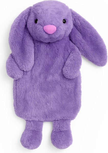 Peluşçu Dayı Lila Tavşan Figürlü Peluş Su Torbası Kılıfı Sevimli ve Yumuşak Kılıf fiyatları
