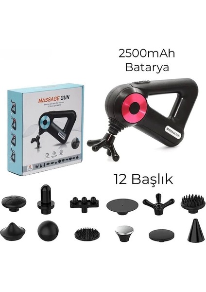 12 Başlıklı Masaj Aleti