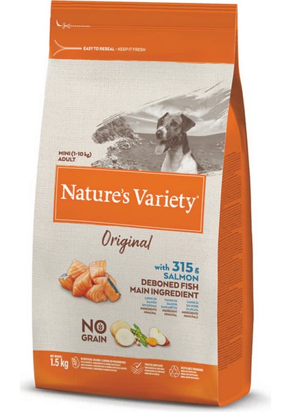 N.v. Dog No Graın Mını Adult Salmon 1,5kg Inslm