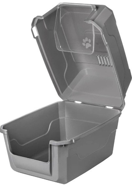 Mikopet Deluxe Gri Kapalı Kedi Tuvaleti fiyatları