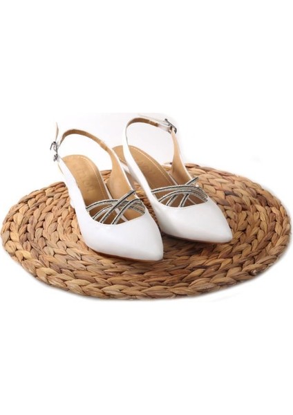Wzy 02812 6 cm Topuklu Kadın Arkası Açık Stiletto Ayakkabı fırsatları
