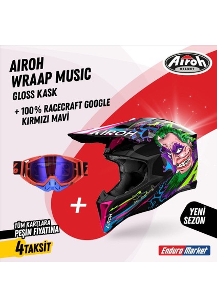 Aıroh Wraap Musıc Gloss Kask