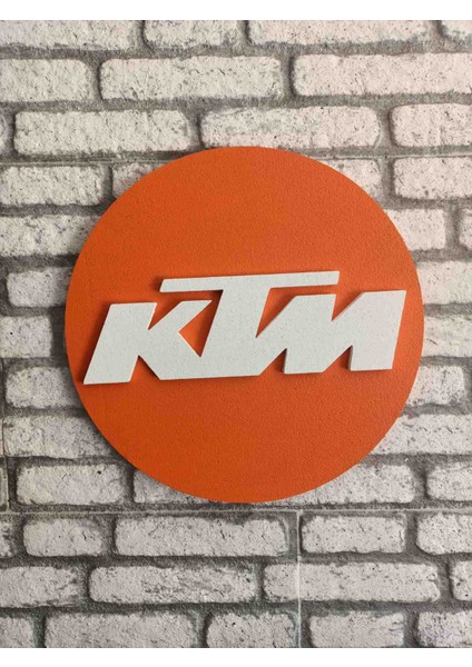Ktm Logo | 50X50 Ktm Motor Logosu | Ktm Marka Logosu | 3D Ktm Logo | Strafor Logo
