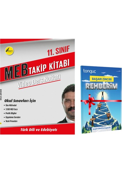 11. Sınıf Türk Dili ve Edebiyatı Mebtakip Kitabı ve Başarı Zinciri Rehberim Hediyeli