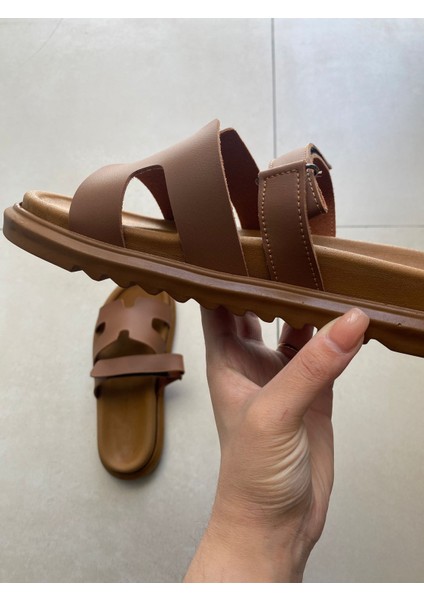 Kadın Cırt Bantlı Deri Günlük Rahat Terlik fiyatları