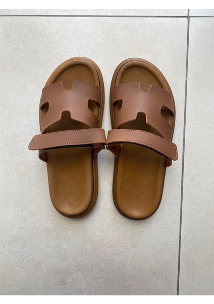 Kadın Cırt Bantlı Deri Günlük Rahat Terlik fırsatları