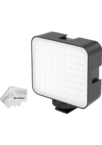 Puluz PU529B Mini Video 64 LED Light Sürekli 6500K Işık Vlog Ürün Youtube Makyaj Vb. Çekimleri