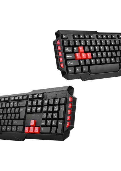 Wireless Combo Gaming Ofis Kablosuz Klavye ve Optik Fare Paketi