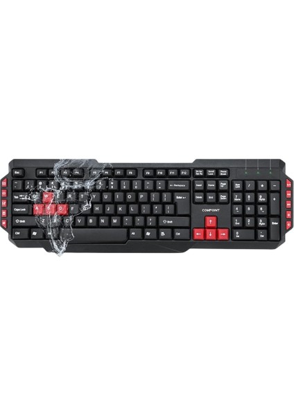 Wireless Combo Gaming Ofis Kablosuz Klavye ve Optik Fare Paketi