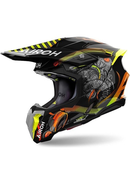Aıroh Twıst 3 Toxıc Gloss Kask