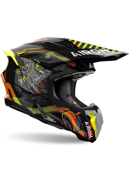 Aıroh Twıst 3 Toxıc Gloss Kask