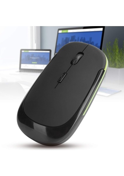 Slim Sessiz 1600 Dpı Wireless Kablosuz Fare Mouse Siyah fırsatları