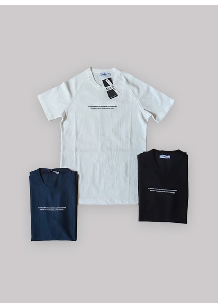 Bisiklet Yaka Slim Fit Erkek T-Shirt