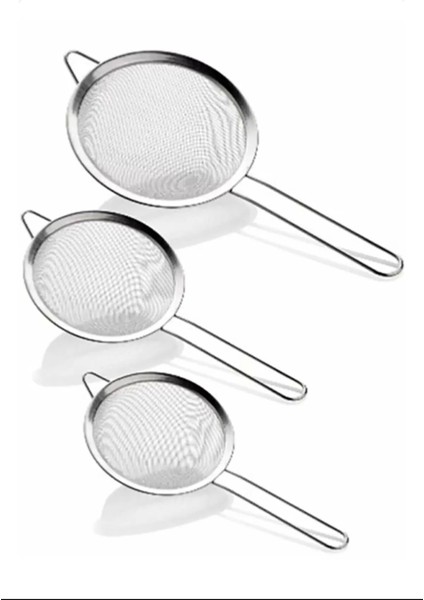 Büyük 3'lü Metal Süzgeç ROYALEKS-CLKN-1359