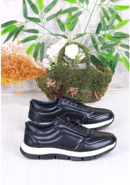 42426 Rahat Hafif Hakiki Deri Lastik Bağcıklı Erkek Ayakkabı fiyatları