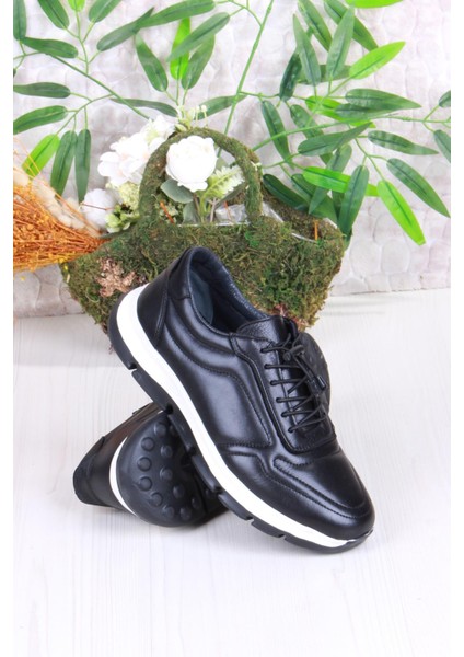 42426 Rahat Hafif Hakiki Deri Lastik Bağcıklı Erkek Ayakkabı fırsatları