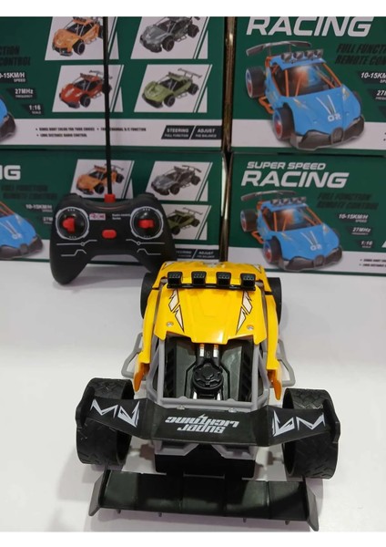 1:16/22 cm 800 Mah Full Fonksiyon Uzaktan Kumandalı Şarjlı Hızlı Yarış Arabası