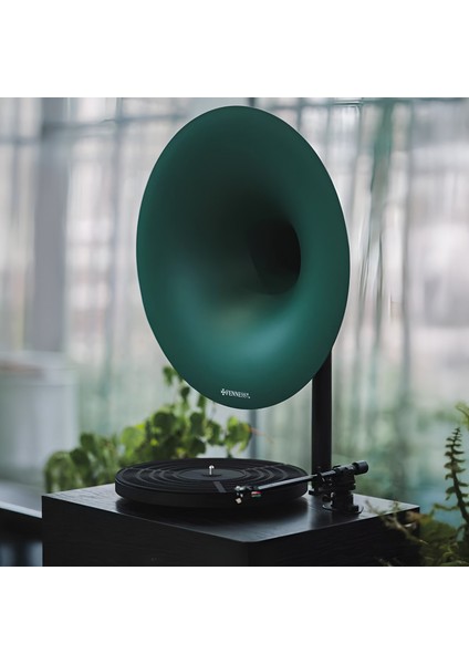 I5 Bluetooth Hoparlörlü 110W Hi-Fi Retro Pikap Plakçalar Turntable, Yeşil fiyatları