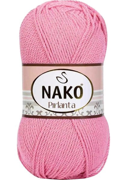 1 Adet Pırlanta Amigurumi El Örgü Ipi Yünü Pembe 6740