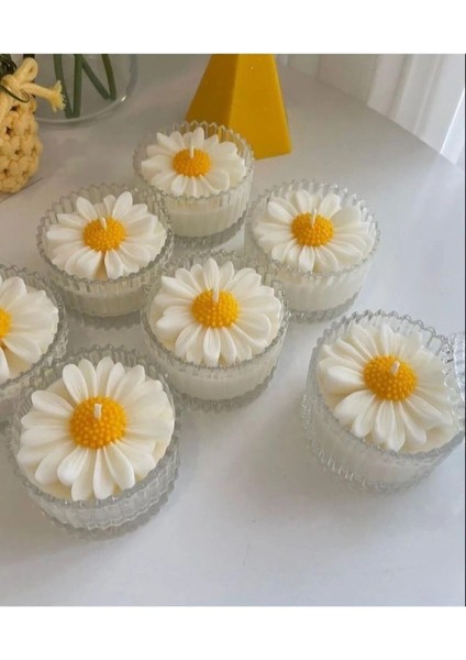 Hediyelik Papatya Mum, Söz Nişan Hediyelik, Mum Hediyelik - 20 Adet
