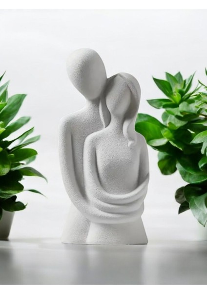 Sonsuz Aşk Sarılan Sevgili Heykeli Sarılan Çift Biblo fiyatları