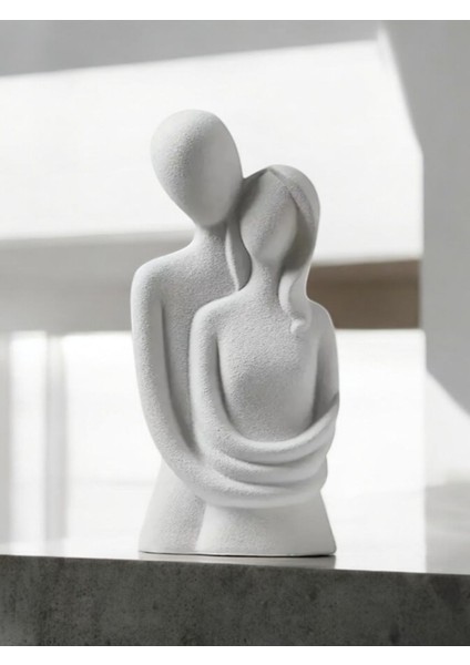 Sonsuz Aşk Sarılan Sevgili Heykeli Sarılan Çift Biblo modelleri