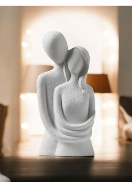 Sonsuz Aşk Sarılan Sevgili Heykeli Sarılan Çift Biblo fırsatları