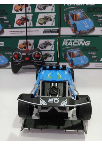 1:16/22 cm 800 Mah Full Fonksiyon Uzaktan Kumandalı Şarjlı Hızlı Yarış Arabası