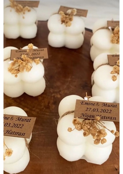 15 Adet Bubble Mum Hediyelik Mumlar Hediyelik Mum, Nikah Şekeri, Doğum, Sünnet, Düğün Nişan fiyatları