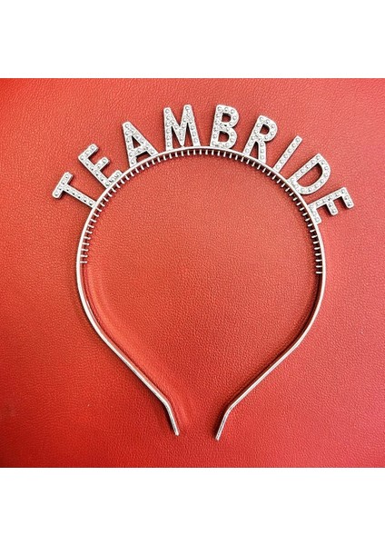 Gümüş Renk Team Bride Taç Plastik – Gelin ve Nedime Tacı