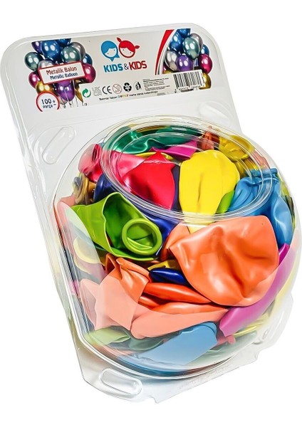 STR-117 Metalik Karışık Renk 100LÜ Balon