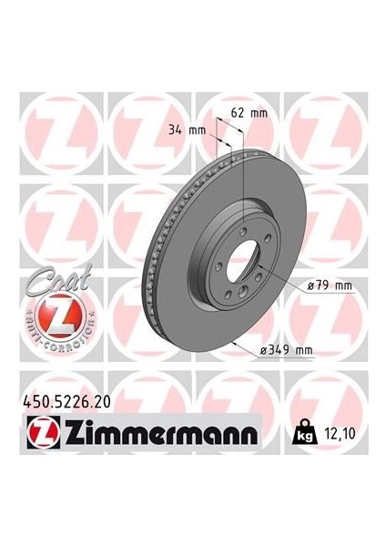 Fren Dıskı On 18 Inc Range Rover Sport 2 L494 13 16 Range Rover 4 Vogue L405 12 Dıscovery 5 L462 16