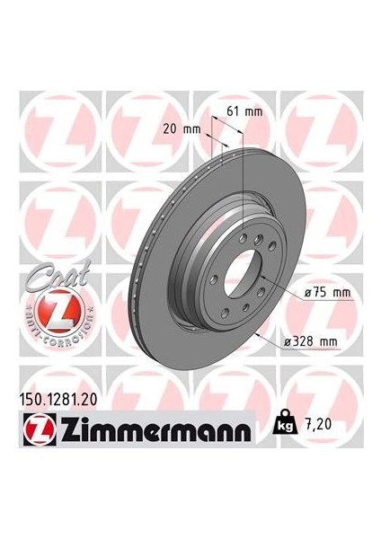 Fren Dıskı Arka Bmw E38 94 01 E31 92 96