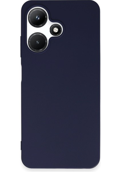 Infinix Hot 30I Uyumlu Ince Esnek Soft Rubber Telefon Kılıfı - Lacivert