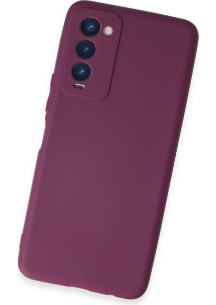 Tecno Camon 18 Uyumlu Ince Esnek Soft Rubber Telefon Kılıfı - Mor