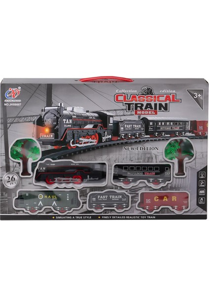 JHX6687 Sesli Işıklı Tren 26 Parça