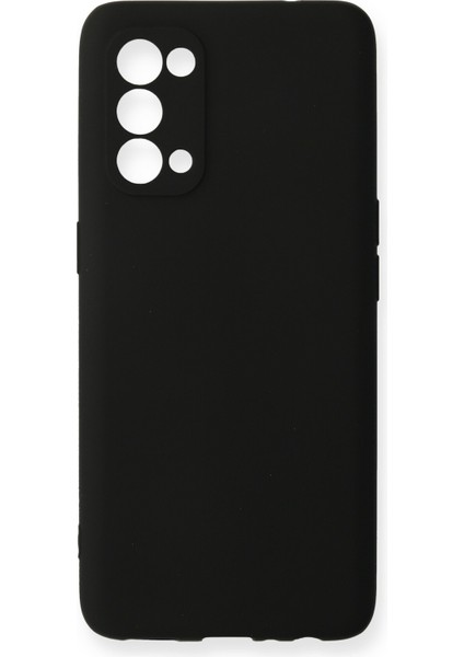 Oppo Reno 5 Pro Uyumlu Ince Esnek Soft Rubber Telefon Kılıfı - Siyah