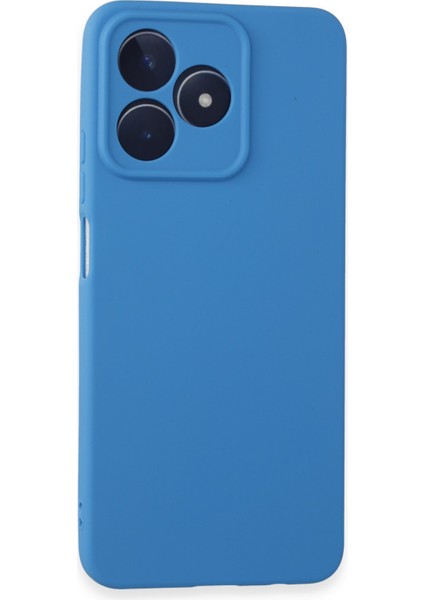 Realme C53 Uyumlu Ince Esnek Soft Rubber Telefon Kılıfı - Mavi