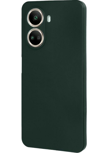 Huawei Nova 10 Se Uyumlu Ince Esnek Soft Rubber Telefon Kılıfı - Koyu Yeşil