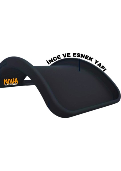 iPhone Xs Uyumlu Ince Esnek Soft Rubber Telefon Kılıfı - Mor