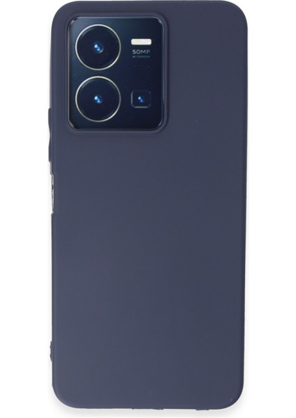 Vivo Y35 Uyumlu Ince Esnek Soft Rubber Telefon Kılıfı - Lacivert