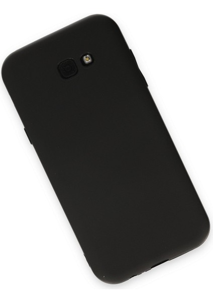 Samsung Galaxy A7 2017 / A720 Uyumlu Ince Esnek Soft Rubber Telefon Kılıfı - Siyah